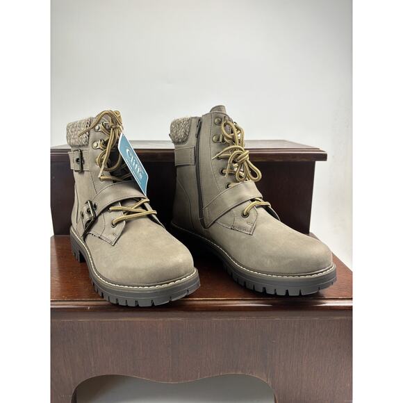 Cliffs By White Mountain Marlee Womens Ankle Boot Stone Size 8.5 W - Picture 14 of 16